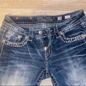 MISSME JEANS DISTRESSED STRAIGHT LEG NWOT